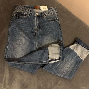 POL Jeans size Small Women Blue/redline Straight Leg